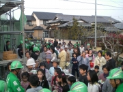 餅投げ後の景品交換